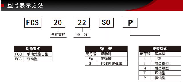 FCS-20-22-S0/S1型號(hào)表示方式