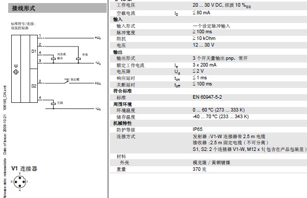 倍加福超聲波傳感器UDBK-18GM35-3E2參數(shù)2